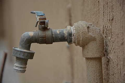 building, construction, plumber, valve, pipe - tube, metal, focus on foreground, wall - building feature, water pipe, close-up, day, machine valve, pipeline, faucet, pipe, no people, outdoors, connection, control, industry, rusty, weathered, old, 5K, CC0, public domain, royalty free