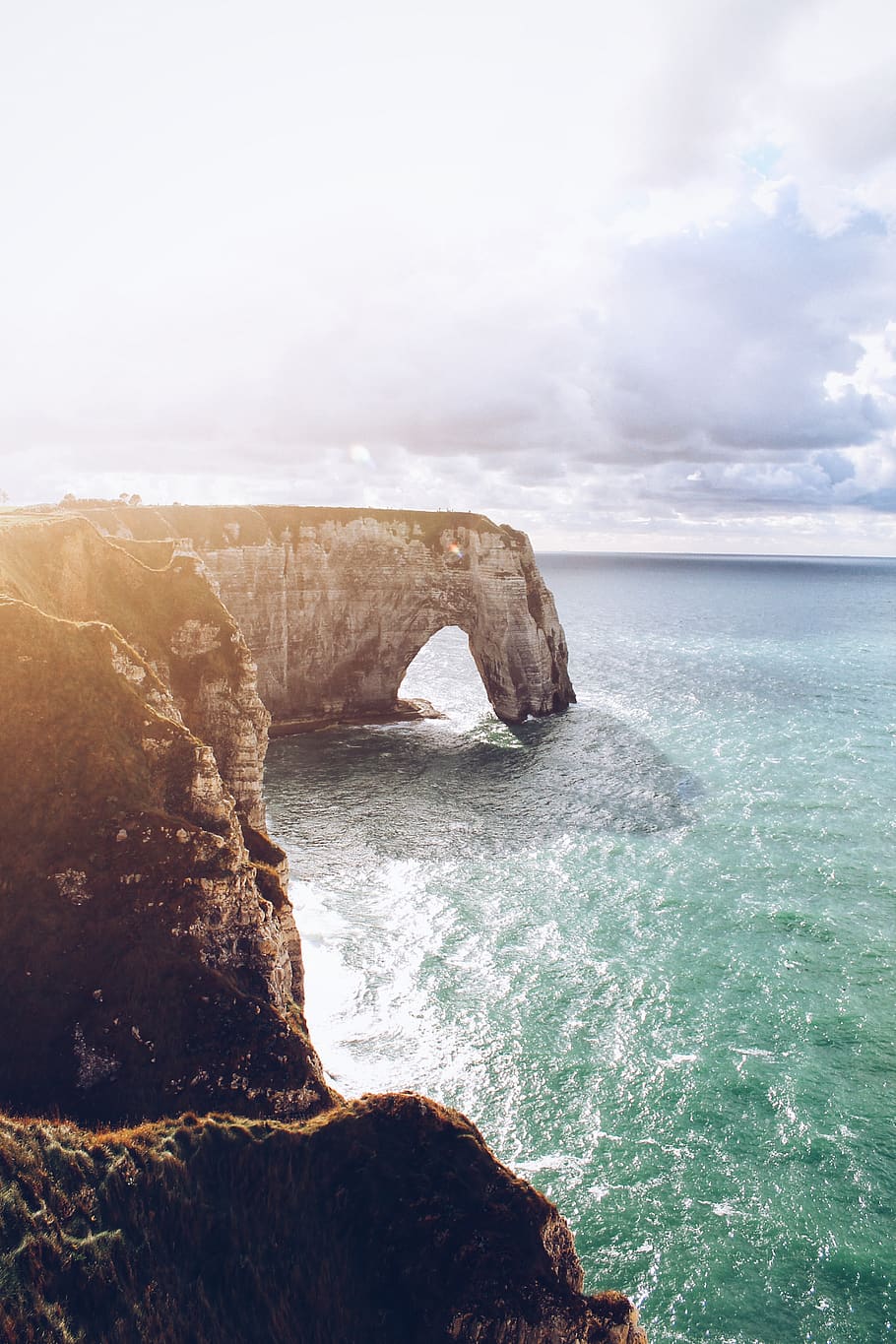 ocean sceneri, hav, vand, scenics - natur, skønhed i naturen, himmel, rock-objekt, klippe, solid, rolig scene, ro, rock formation, horisont over vand, horisont, jord, natur, dag, naturlig bue, ingen mennesker, strand, udendørs, bue, stable rock, eroderet, 4K