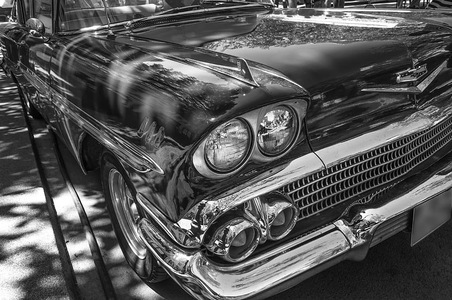 chevrolet, oldtimer, clàssic, automàtic, americà, EUA, pkw, chevy, històricament, nostàlgia, trànsit, automoció, crom, punt de mira, vehicle terrestre, automòbil, cotxe, manera de transport, transport, metall, estil retro, cotxe d'època, faro, cap gent, dia, brillant, primer pla, antiguitat, estacionari, a l'aire lliure, vista d’angle alt, el passat, història, luxe, acer, 4K