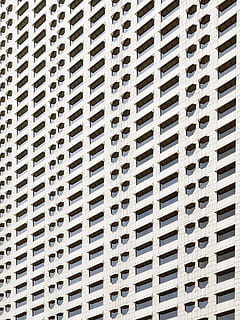 branco, papel de parede plano de arquitetura, padronizar, construção, janela, estrutura, fachada, repetir, arranha-céu, fundo, urbano, ampla, parede, abstrato, cidade, repetição, prédio de apartamentos, alojamento, densidade, uniformidade, geometria, elemento, origens, quadro completo, ninguém, texturizado, fechar-se, arquitetura, estrutura construída, desenhar, dia, forma, metal, dentro de casa, forma geométrica, em uma sequência, grade, 2K, CC0, domínio público, royalty free