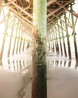 Seedockbasis, Wasser, Seebrücke, Ufergegend, Dock, Hafen, Säule, die Architektur, Meer, verwittert, Landschaft, Strand, Küste, Post, Ufer, unterhalb, Ozean, Gebäude, Geländer, keine Leute, Fokus auf den Vordergrund, Tag, gebaute Struktur, Nahansicht, Metall, architektonische Säule, draußen, Natur, Muster, Verbindung, Sonnenlicht, Barriere, Land, Bambus, Detail, 4K, CC0, gemeinfrei, lizenzfrei