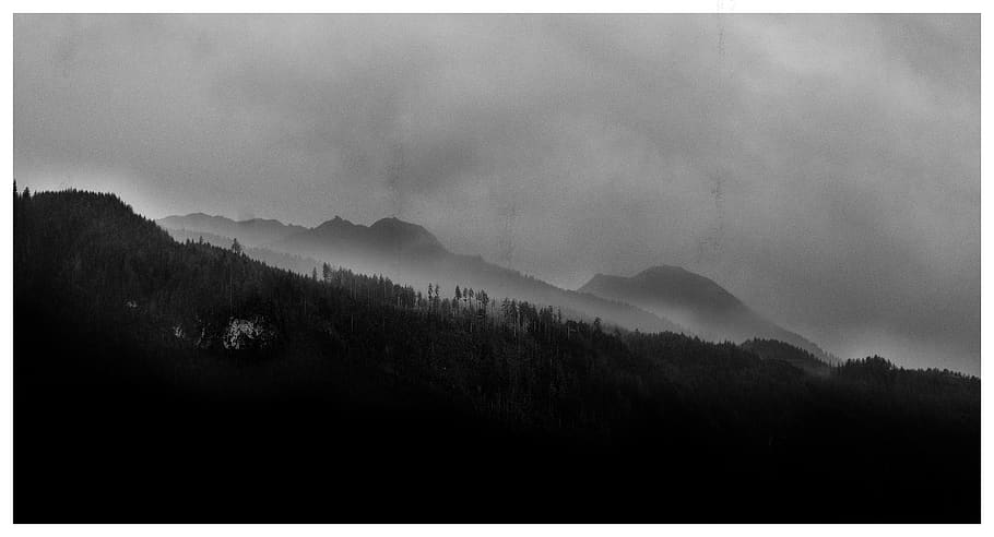 Austràlia, mittersill, plujós, gris, núvols, arbres, nikon d800, 34mp, paisatge, negre, muntanya, bellesa a la natura, arbre, escenics - natura, Serra, planta, núvol - cel, bosc, cel, medi ambient, tranquil·litat, escena tranquil·la, cap gent, naturalesa, filtre de producció automàtica, boira, terra, transferir impressió, arbre de coníferes, pi, a l'aire lliure, bosc de pi, cim de muntanya, 5K