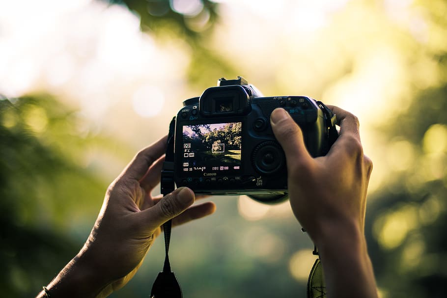 osoba, hospodářství, dslr fotoaparát, selektivní, ohnisko, fotografie, rozmazané pozadí, Fotoaparát, kamerové čočky, detail, elektronika, soustředit se, ruce, objektiv, moderní, optický, fotograf, technologie, lidské ruky, fotografická témata, ruka, část lidského těla, focení, jedna osoba, aktivita, obrazovka, fotoaparát - fotografické vybavení, fotografické vybavení, digitální fotoaparát, zaměřit se na popředí, volnočasové aktivity, venku, bezdrátové technologie, 5K