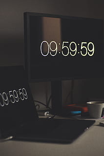 sort, flad, skærm, overvåge, Opret forbindelse, desktop, apparat, tid, meddelelse, vestlige script, tekst, teknologi, indendørs, ingen mennesker, computer, bord, skrivebord, kop, tæt på, forbindelse, trådløs teknologi, mad og drikke, bærbar, kaffekop, stort bogstav, computerskærm, sort farve, belyst, tastatur, 5K, CC0, offentligt domæne, royaltyfrie