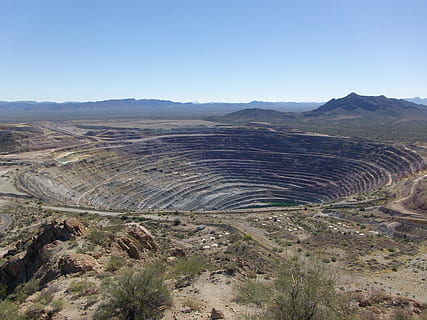 meu, poço aberto, mineração, ampla, panorama, abrir, Cova, arizona, ajo, meio Ambiente, montanha, cena tranquila, scenics - natureza, céu, tranquilidade, natureza, dia, céu limpo, cena não urbana, terra, ninguém, copie o espaço, beleza na natureza, cadeia de montanhas, visão de alto ângulo, luz solar, deserto, geologia, ao ar livre, clima árido, clima, 4K, CC0, domínio público, royalty free