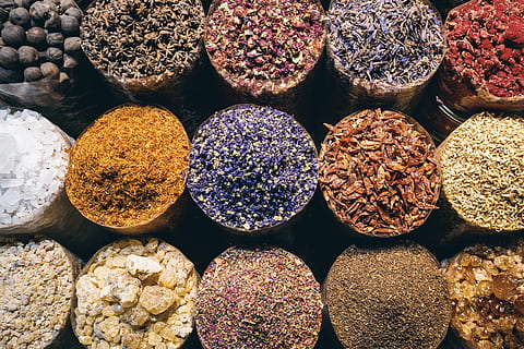many, seasoning, spice market, market., view, top, food, food and drink, choice, variation, still life, large group of objects, no people, freshness, arrangement, full frame, for sale, backgrounds, directly above, retail, side by side, abundance, high angle view, day, order, indoors, 4K, CC0, public domain, royalty free