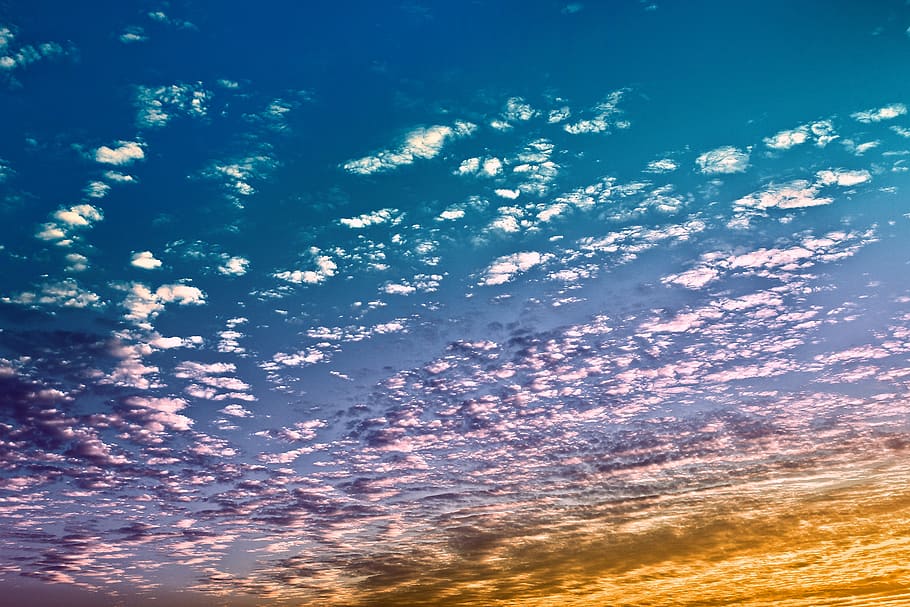 himmel, farve, Sky, vinter, skønhed, blå, liv, billeder, sky - himmel, solnedgang, skønhed i naturen, lav vinkel visning, scenics - natur, natur, ingen mennesker, ro, rolig scene, sollys, idyllisk, udendørs, orange farve, dramatisk himmel, solstråle, baggrunde, dag, romantisk himmel, 2K