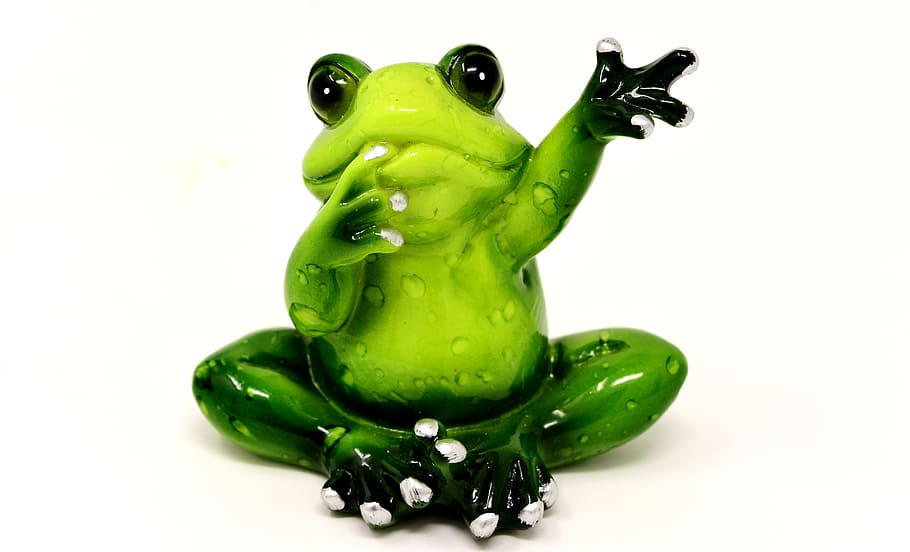 granota, onada, figura, divertit, bonic, comiat, benvinguda, Hola, decoració, deco, color verd, tir de l'estudi, fons blanc, a l'interior, vegetals, tallar, cap gent, menjar, menjar i beguda, primer pla, animal, representació, representació animal, joguina, verd, sol objecte, amfibi, aliments crus, alimentació saludable, 5K