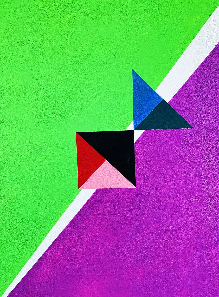 fons de pantalla multicolor, multicolor, art i artesania, cap gent, a l'interior, creativitat, color verd, forma, fons, marc complet, primer pla, fons de colors, artesania, blau, forma de triangle, color rosa, paper, forma geomètrica, disseny, còpia espai, tir de l'estudi, porpra, art i equipament artesanal, 4K