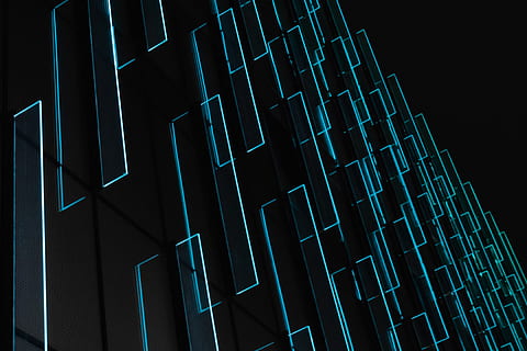 blaugrün Leuchte Tapete, Neon-, Muster, Nacht-, Linie, Vertikale, Licht, städtisch, Stadt, Neonlicht, Neonmuster, Neonbeleuchtung, Technologie, Illustration, Blau, digital erzeugtes Bild, Hintergründe, Graph, abstrakt, Computergrafik, Geschäft, Finanzen, Daten, Design, Diagramm, Computer, Konzepte, Internet, Symbol, dreidimensional, Ideen, Investition, gestalten, glühend, futuristisch, 5K, CC0, gemeinfrei, lizenzfrei