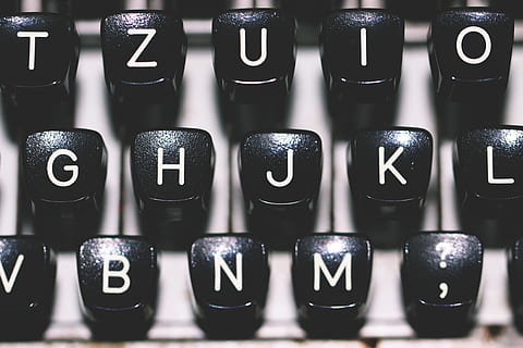 typewriter keys, technology, education, letters, study, studying, typing, text, close-up, number, alphabet, indoors, communication, letter, no people, full frame, black color, western script, computer key, computer equipment, arrangement, backgrounds, computer keyboard, push button, machinery, keyboard, 4K, CC0, public domain, royalty free