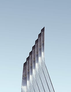 argento, strutturale, edificio di design, cielo, nessuno, cielo sereno, copia spazio, Inquadratura dal basso, architettura, blu, struttura costruita, giorno, esterno dell'edificio, modello, natura, edificio per uffici esterno, moderno, alto - alto, grattacielo, all'aperto, costruzione, metallo, natura morta, color argento, distretto finanziario, 5K, CC0, dominio pubblico, privo di copyright