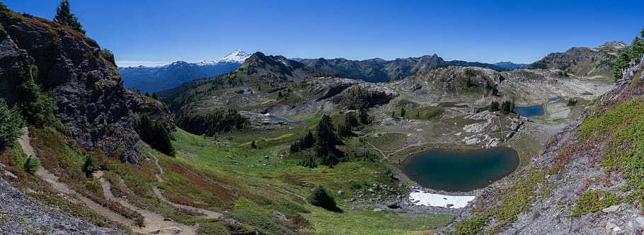 natura, esplorando, picco, foresta, paesaggio, Washington, panettiere, cascata, escursioni a piedi, lago, montagna, scenics - natura, ambiente, catena montuosa, bellezza nella natura, pianta, terra, destinazioni di viaggio, cielo, la neve, albero, la tranquillità, nessuno, scena non urbana, roccia - oggetto, viaggio, roccia, Pino, all'aperto, albero di conifere, picco di montagna, bosco di pini, 8K