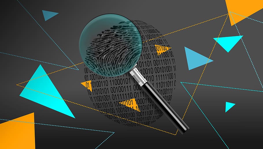 magnificació, vidre, binari, empremta digital, -, fosc, fons, seguretat, analitzar, tancar negre, amunt, ordinador, crim, criminal, criminalitat, detectiu, descobriment, proves, dit, forense, icona, identificació, identitat, investigació, aïllat, lent, ampliació, lupa, magnificar, misteri, objecte, òptica, patró, la policia, imprimir, privadesa, privat, recerca, retro, ciència, cerca, motor, espia, tecnologia, robatori, eina, virus, blanc, hacker, biomètric, roba, robat, cibernètic, atac, atacant, símbol de fletxa, resum, creativitat, diagrama, disseny, negocis, cap gent, dades, forma, gràfic, tir de l'estudi, signe, viatge, futurista, color verd, èxit, fons negre, 2K