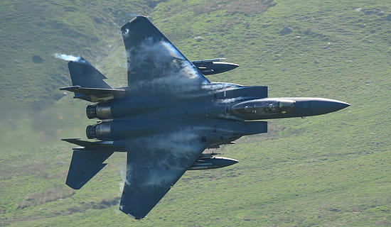 fly, lavt niveau, mach loop, bakker, uddannelse, hastighed, hurtig, pilot, Jet, F15, militær, luftfart, fighter, efterbrænder, flyvende, luftfartøj, transportmidler, transportform, hær, bevægelse, luftvåben, på farten, natur, dag, ingen mennesker, kampfly, enkelt objekt, sidebillede, udendørs, Mark, luftfartsindustrien, aggression, 5K, CC0, offentligt domæne, royaltyfrie