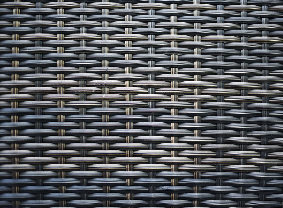 patró, resum, teixit, art, teló de fons, fons, cistella, cistelleria, trena, artesania, artesà, Criss cross, creu, disseny, fibra, pis, mobles, fet a mà, entrellaçat, material, malla, Ratan, palla, ratlles, estructura, superfície, tèxtil, textura, paret, marc complet, cap gent, repetició, a l'interior, primer pla, metall, dia, en fila, forma, detall, brillant, gris, llum solar, art i artesania, 5K