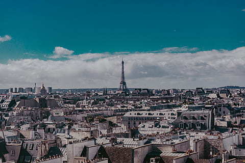 Torre, architettura, campanile, guglia, costruzione, metropoli, città, cittadina, urbano, paesaggio, Parigi, tetto, natura, all'aperto, Francia, scenario, Quartiere, vista aerea, centro pompidou, pautet fiorentino, esterno dell'edificio, struttura costruita, cielo, nuvola - cielo, paesaggio urbano, folla, quartiere residenziale, affollato, destinazioni di viaggio, alto - alto, viaggio, giorno, turismo, grattacielo, edificio per uffici esterno, 5K, CC0, dominio pubblico, privo di copyright