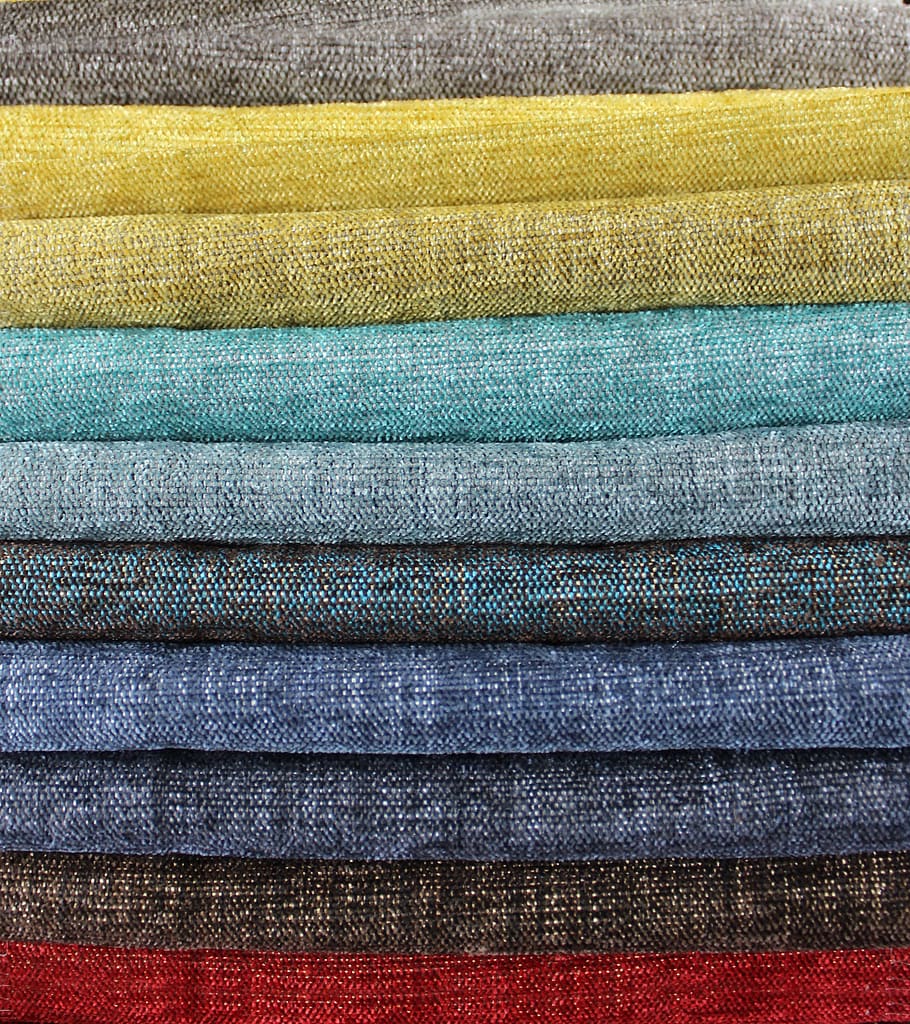 tessuto, del desktop, cotone, modello, astratto, tessile, Catalogare, fibra, avvicinamento, sfondi, fotogramma intero, blu, nessuno, strutturato, multicolore, natura morta, in casa, variazione, scelta, a strisce, capi di abbigliamento, piegato, vista dall'alto, industria tessile, giorno, dettaglio, morbidezza, jeans, effetto strutturato, 2K