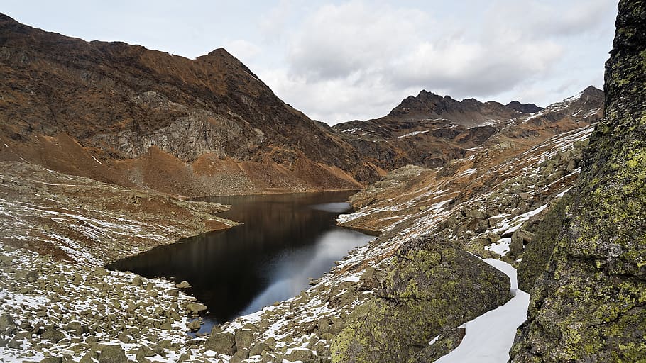 Italia, lacuri de spronser, lac, Munte, apă, scenice - natura, natură, stâncă, cer, nor - cer, solid, frumusețe în natură, mediu inconjurator, nici o persoana, scenă non-urbană, obiect de rocă, Putere hidroelectrica, baraj, de munte, liniște, râu, în aer liber, varf de munte, curgere, apă curgătoare, 4K