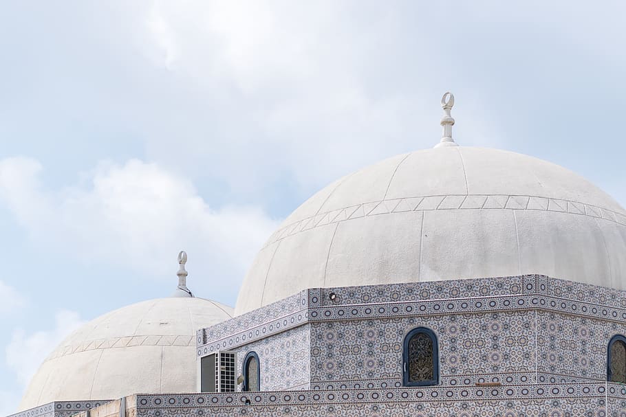 mesquita, ennuvolat, cel, arquitectura, cúpula, edifici, adoració, Israel, gris, tel aviv-yafo, rajoles, Jaffa, Orient Mitjà, blau, Tel Aviv, yaffo, islam, islàmic, viatjar, brillant, religió, exterior de l'edifici, creença, estructura construïda, lloc de culte, espiritualitat, destinacions de viatge, turisme, cap gent, núvol - cel, dia, naturalesa, vista d’angle baix, a l'aire lliure, 5K