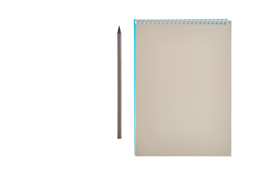 quadern, bolígraf, pàgina, està buit, escriure, el sorteig, article, el treball, estudiar, oficina, paper, autor, document, escola, curs, fons, estudi, blanc, aïllant, llapis, nota, fons blanc, tallar, còpia espai, bloc de notes, publicació, llibre, tir de l'estudi, en blanc, a l'interior, educació, diari, cap gent, sol objecte, Color blanc, primer pla, buit, subministrament d’oficina, missatge, llibre de text, 5K