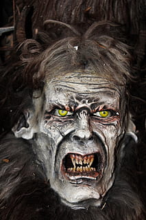 devil, satan, mask, tradition, monster, creepy, daemon, evil, lucifer, fear, wooden mask, spooky, horror, looking at camera, portrait, people, halloween, close-up, emotion, celebration, anger, monster - fictional character, negative emotion, mouth open, costume, mouth, bizarre, demon - fictional character, aggression, snarling, 5K