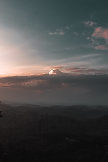 scenic, view, sky, dawn, 4k wallpaper, cloudiness, clouds, cloudscape, daylight, dusk, environment, HD wallpaper, landscape, mountains, nature, outdoors, scenery, sunlight, sunrise, sunset, cloud - sky, beauty in nature, scenics - nature, tranquility, tranquil scene, no people, idyllic, mountain, non-urban scene, dramatic sky, orange color, majestic, 5K, CC0, public domain, royalty free