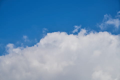 Wolke, Blau, Himmel, Wolken, Natur, Sommer-, Luft, Atmosphäre, Farbe, Horizont, Kumulus, hoch, Paradies, Meteorologie, Landschaft, Tag, wolkig, Ruhe, Umwelt, flauschige, öffnen, Weiß, Szene, Ozon, Stratosphäre, wolke - himmel, Schönheit in der Natur, Szenen - Natur, Flachwinkelansicht, keine Leute, ruhige Szene, weiße Farbe, idyllisch, Hintergründe, draußen, Wolkengebilde, Weichheit, Nicht-städtische Szene, 5K, CC0, gemeinfrei, lizenzfrei
