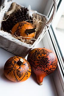 pumpkin, food and drink, food, egg, indoors, easter, no people, container, celebration, easter egg, close-up, basket, still life, freshness, holiday, art and craft, creativity, animal, high angle view, animal themes, 5K, CC0, public domain, royalty free