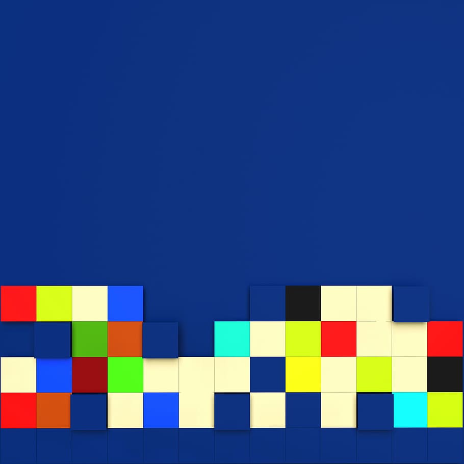 block background, indicates, blank, space, backdrop, abstract, background, backgrounds, blank space, block, blocks, copy, copy-space, copyspace, cube, design, empty space, template, text space, multi colored, blue, copy space, pattern, no people, wall - building feature, indoors, shape, close-up, geometric shape, studio shot, creativity, checked pattern, architecture, colored background, tile, art and craft, large group of objects, blue background, 1080P