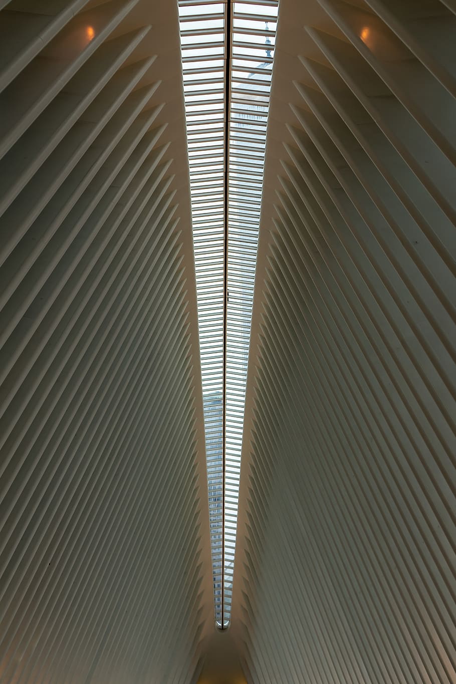 foto, sostre, edifici, diseny arquitectònic, arquitectura, columna, Finances, geomètric, interior, disseny d'interiors, modern, oficina, patró, perspectiva, simètric, urbà, a l'interior, cap gent, il·luminat, metall, equips d’il·luminació, el camí a seguir, direcció, marc complet, estructura construïda, perspectiva decreixent, textura, repetició, primer pla, fons, funció de construcció de parets, vista d’angle alt, 5K