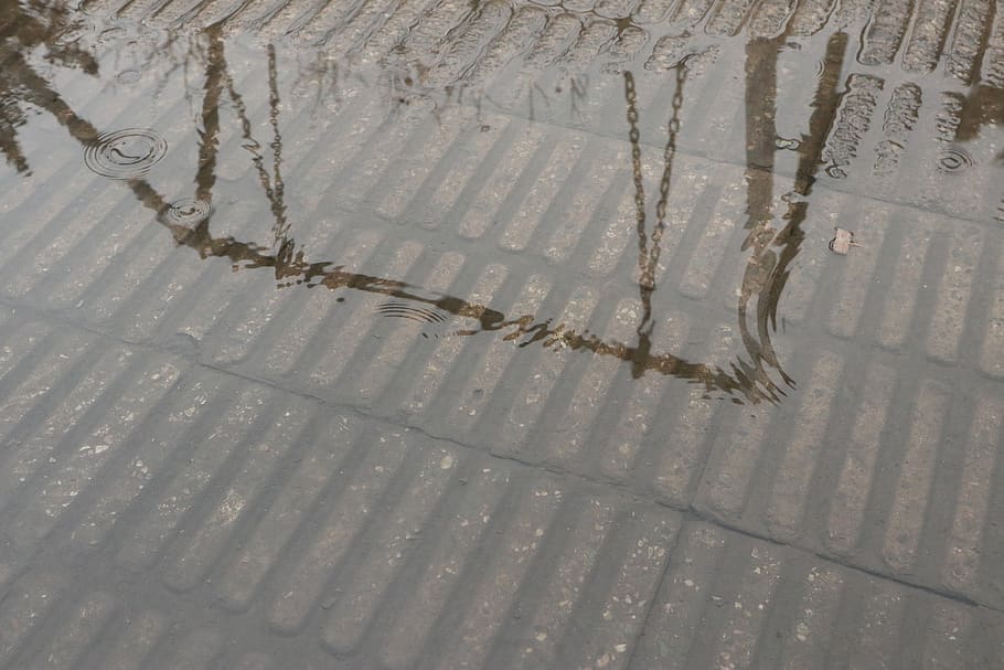 iran, Teheran, svinge, regn, vand, refleks, fuld ramme, høj vinkel visning, mønster, ingen mennesker, baggrunde, dag, sne, vinter, kold temperatur, natur, jord, udendørs, strand, sti, sand, våd, tekstureret, 5K