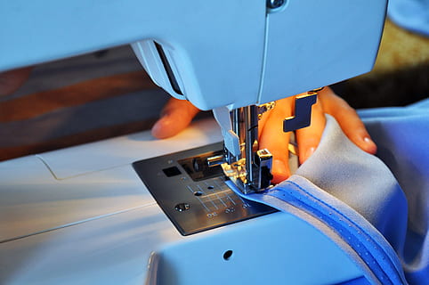 person sewing, using, sewing machine, sew, crafting, handmade craft, sewing-machine, sewing needle, handmade, hand, working space, accessories, machinery, sewing, thread, technology, manufacturing equipment, machine part, close-up, equipment, industry, textile, needle, textile industry, indoors, business, blue, creativity, metal, art and craft, finger, electrical equipment, 4K, CC0, public domain, royalty free
