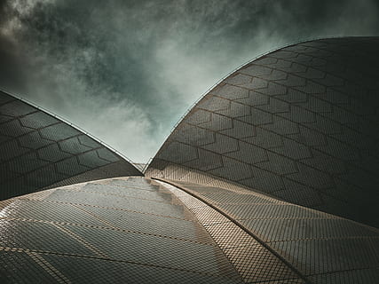 architecture, building, infrastructure, sky, cloud, cloud - sky, built structure, travel destinations, building exterior, city, no people, outdoors, nature, low angle view, arts culture and entertainment, day, travel, roof, futuristic, dark, ominous, ceiling, 4K, CC0, public domain, royalty free