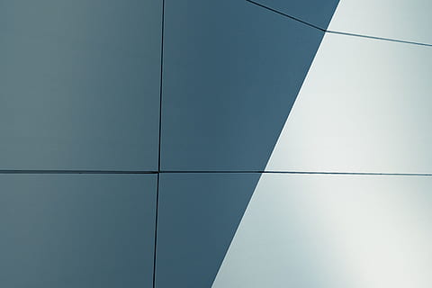 architecture, building, concrete, structure, backgrounds, pattern, full frame, no people, shape, modern, design, built structure, wall - building feature, geometric shape, abstract, copy space, day, blue, building exterior, close-up, sparse, textured, office building exterior, abstract backgrounds, silver colored, 5K, CC0, public domain, royalty free