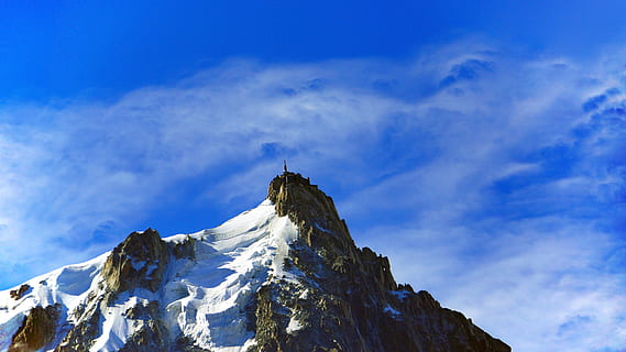 Frankreich, chamonix, Berg, Schnee, Himmel, Szenen - Natur, wolke - himmel, Gebirge, kalte Temperatur, Schönheit in der Natur, Gipfel, extremes Gelände, Winter, Natur, Rock, Bergsteigen, solide, Rock - Objekt, Umgebung, Blau, schneebedeckter Berg, draußen, 5K, CC0, gemeinfrei, lizenzfrei