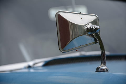 auto, blue, rust, oldtimer, automotive, retro, mirror, pkw, rusted, old, weathered, wreck, broken, rusty, forget, break up, turned off, scrap, car wreck, car, close-up, no people, motor vehicle, mode of transportation, focus on foreground, transportation, land vehicle, metal, day, selective focus, outdoors, retro styled, reflection, stationary, still life, water, nature, 5K, CC0, public domain, royalty free