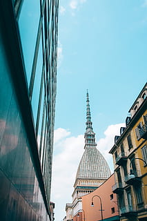 mole antonelliana, turin, italy, building exterior, architecture, built structure, building, sky, city, nature, day, travel destinations, dome, no people, low angle view, spirituality, belief, religion, place of worship, travel, tower, outdoors, office building exterior, skyscraper, spire, 4K, CC0, public domain, royalty free