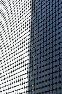 pattern, layer, texture, line, circle, picture frame, light, background, shadow, shade, frame, gray, blue, black, white, silver, landscape, portrait, outdour, full frame, backgrounds, no people, close-up, indoors, repetition, metal, textured, design, grid, abstract, day, shape, security, textile, in a row, metal grate, grate, protection, silver colored, 5K, CC0, public domain, royalty free