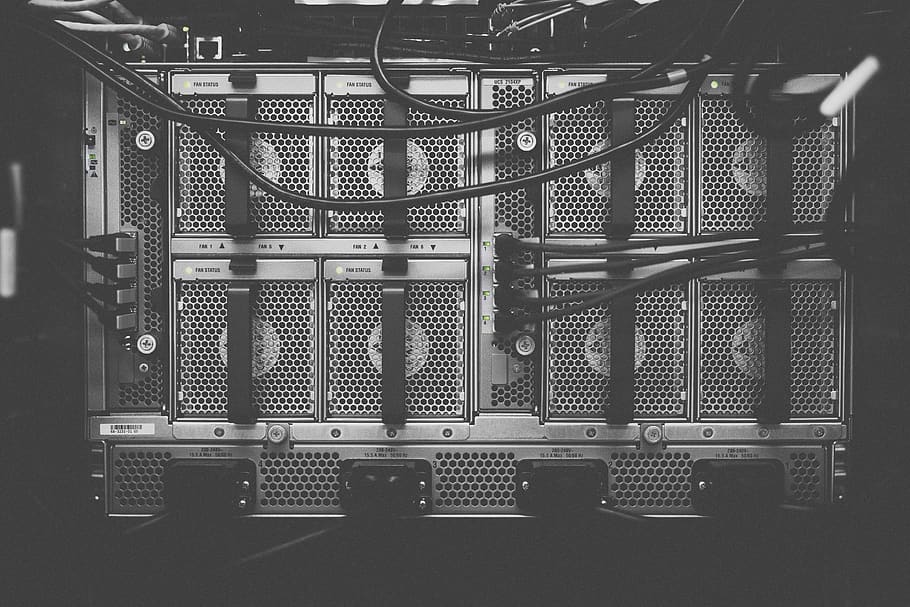 technology, components, design, architecture, wires, fan, cpu, holes, computer, connection, no people, indoors, internet, communication, network server, metal, safety, security, computer network, pattern, cable, electricity, close-up, equipment, built structure, day, fuel and power generation, power supply, 5K
