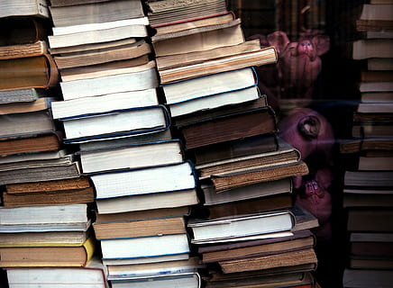 lotto di libri assortiti, pila, pubblicazione, libro, grande gruppo di oggetti, persone, apprendimento, formazione scolastica, abbondanza, in casa, ritratto, persone reali, giovane adulto, attività, giovani uomini, letteratura, biblioteca, competenza, preparativi, adulto, studiando, adolescente, eccesso, 2K, CC0, dominio pubblico, privo di copyright