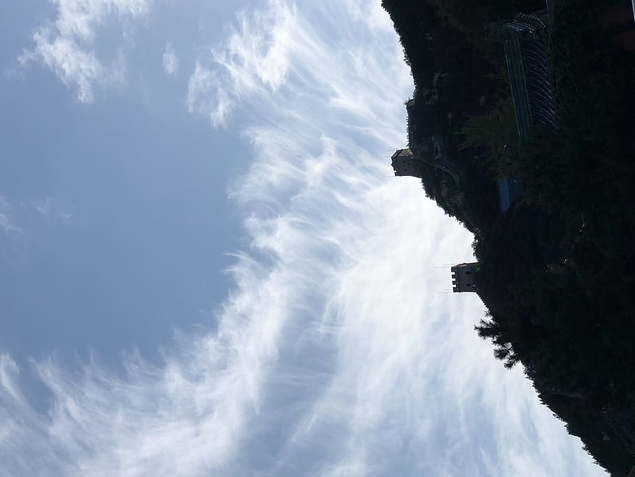 Chine, changping, ciel, nuage - ciel, architecture, la nature, personne, extérieur du bâtiment, journée, structure construite, faible angle de vue, arbre, plante, en plein air, bâtiment, silhouette, paysages - nature, beauté dans la nature, Voyage, tranquillité, scène tranquille, l'histoire, 4K