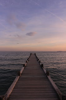 braun, hölzern, Dock, Karosserie, Wasser, Strand, Ruhe, Wolke, Dämmerung, Horizont, Anlegesteg, Landschaft, Natur, Ozean, szenisch, Meer, seelandschaft, Sonnenuntergang, Holzdeck, Himmel, Horizont über Wasser, Schönheit in der Natur, Richtung, der Weg nach vorn, Szenen - Natur, ruhige Szene, Holz - Material, Seebrücke, abnehmende Perspektive, wolke - himmel, keine Leute, leeren, draußen, Holz, Holzverkleidung, lange, 5K, CC0, gemeinfrei, lizenzfrei