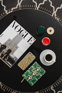 top, view, black, table, 2018 calendar agenda, food and drink, text, drink, indoors, high angle view, still life, refreshment, no people, cup, western script, close-up, food, communication, mug, coffee cup, coffee - drink, freshness, coffee, sweet food, glass, black tea, temptation, breakfast, 5K, CC0, public domain, royalty free