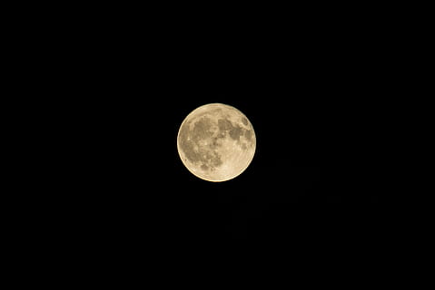 full moon, astronomy, moon, night, outdoors, outer space, space, universe, sky, planetary moon, circle, beauty in nature, geometric shape, shape, scenics - nature, tranquility, low angle view, copy space, moon surface, no people, tranquil scene, nature, majestic, dark, astrology, space and astronomy, moonlight, 2K, CC0, public domain, royalty free