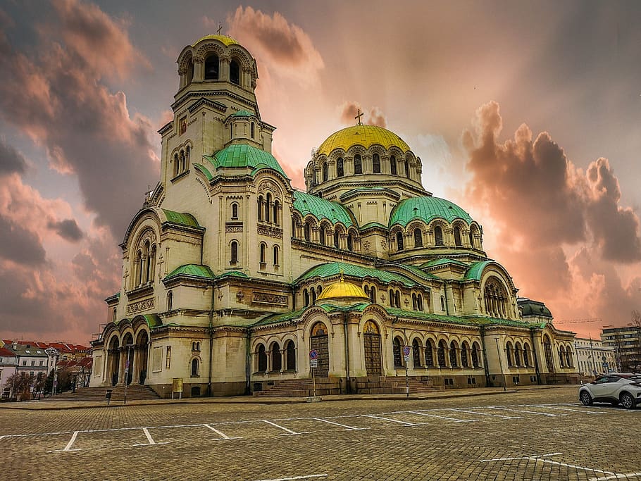 sofia, bulgària, arquitectura, catedral, religió, monument, Església, ortodoxa, exterior de l'edifici, cel, estructura construïda, núvol - cel, cúpula, destinacions de viatge, ciutat, creença, edifici, lloc de culte, espiritualitat, naturalesa, viatjar, història, 2K