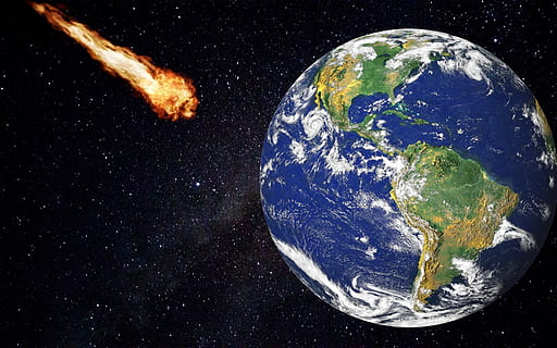 asteroid, comet, meteorite, space, planet - space, planet earth, satellite view, astronomy, star - space, nature, globe - man made object, night, sky, sphere, no people, outdoors, science, water, space exploration, map, cloud - sky, physical geography, exploration, topography, digital composite, meteorology, 2K, CC0, public domain, royalty free
