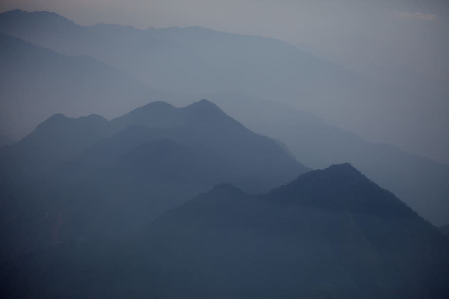 aburi, adâncime, Butan, Munte, frumusețe în natură, scenice - natura, de munte, liniște, ceaţă, o scenă liniștită, maiestuos, nici o persoana, natură, scenă non-urbană, idilic, peisaj, cer, mediu inconjurator, la distanta, în aer liber, siluetă, geologie, varf de munte, 2K