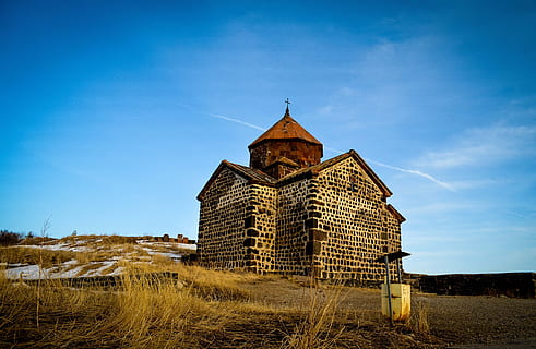 karavan, armenia, pertengahan, ortodoks, gereja, gunung, langit, agama, danau, alam, Arsitektur, Kekristenan, struktur yang dibangun, eksterior bangunan, tempat beribadah, kepercayaan, kerohanian, bangunan, biru, tidak ada orang, hari, tua, sejarah, menanam, bidang, puncak menara, 4K, CC0, domain publik, bebas royalti