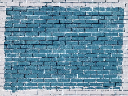 parete, mattoni, dipingere, rocce, modello, pietra, mattone, muro di mattoni, architettura, caratteristica della parete, struttura costruita, sfondi, fotogramma intero, giorno, nessuno, blu, strutturato, esterno dell'edificio, all'aperto, design, forma, ripetizione, rettangolo, città, 4K, CC0, dominio pubblico, privo di copyright